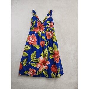 Hollister Sz M Blue Floral Coquette Mini dress EUC summer
